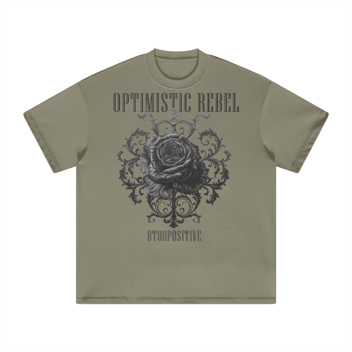 Optimistic Rebel - Heavyweight Earth Tone FOG T-Shirt - 305GSM