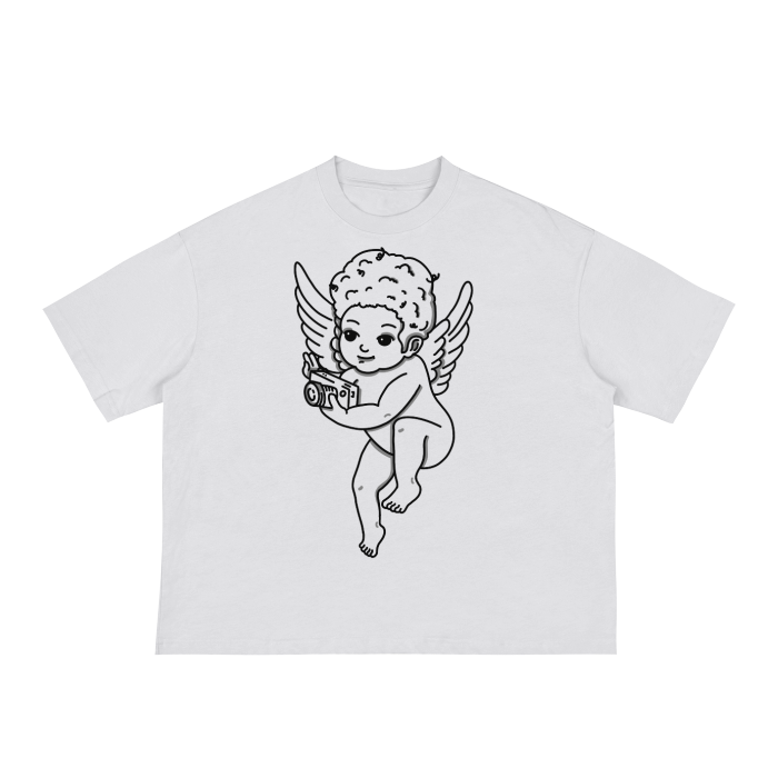 God's Gift White - Classic Boxy Tee - 230 GSM