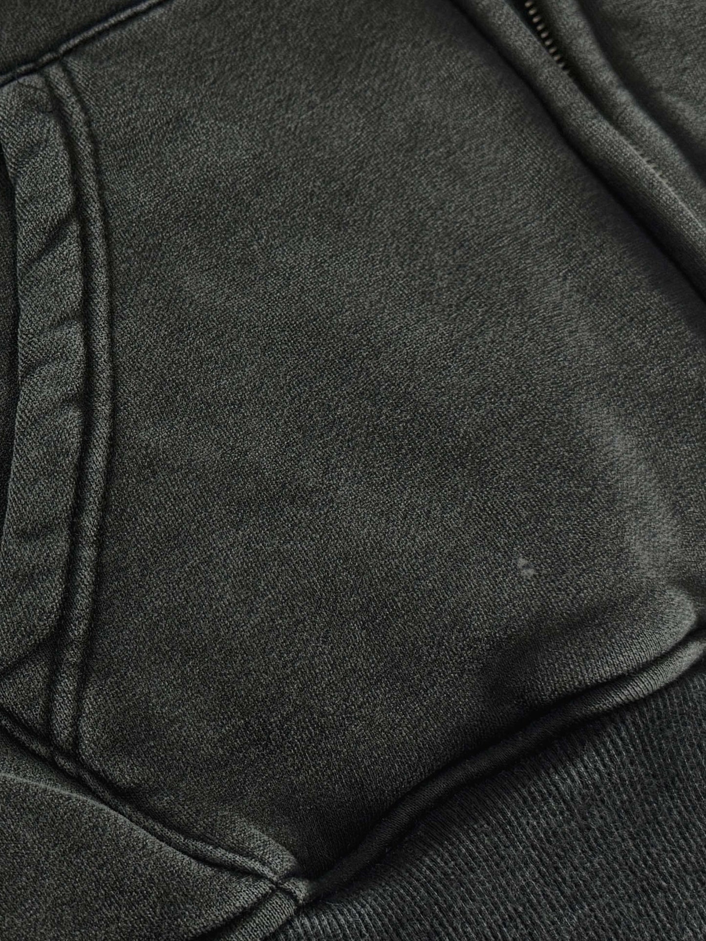 The Thrill - Streetwear Acid Washed Zip Fleece Hoodie Jacket - 360 GMS