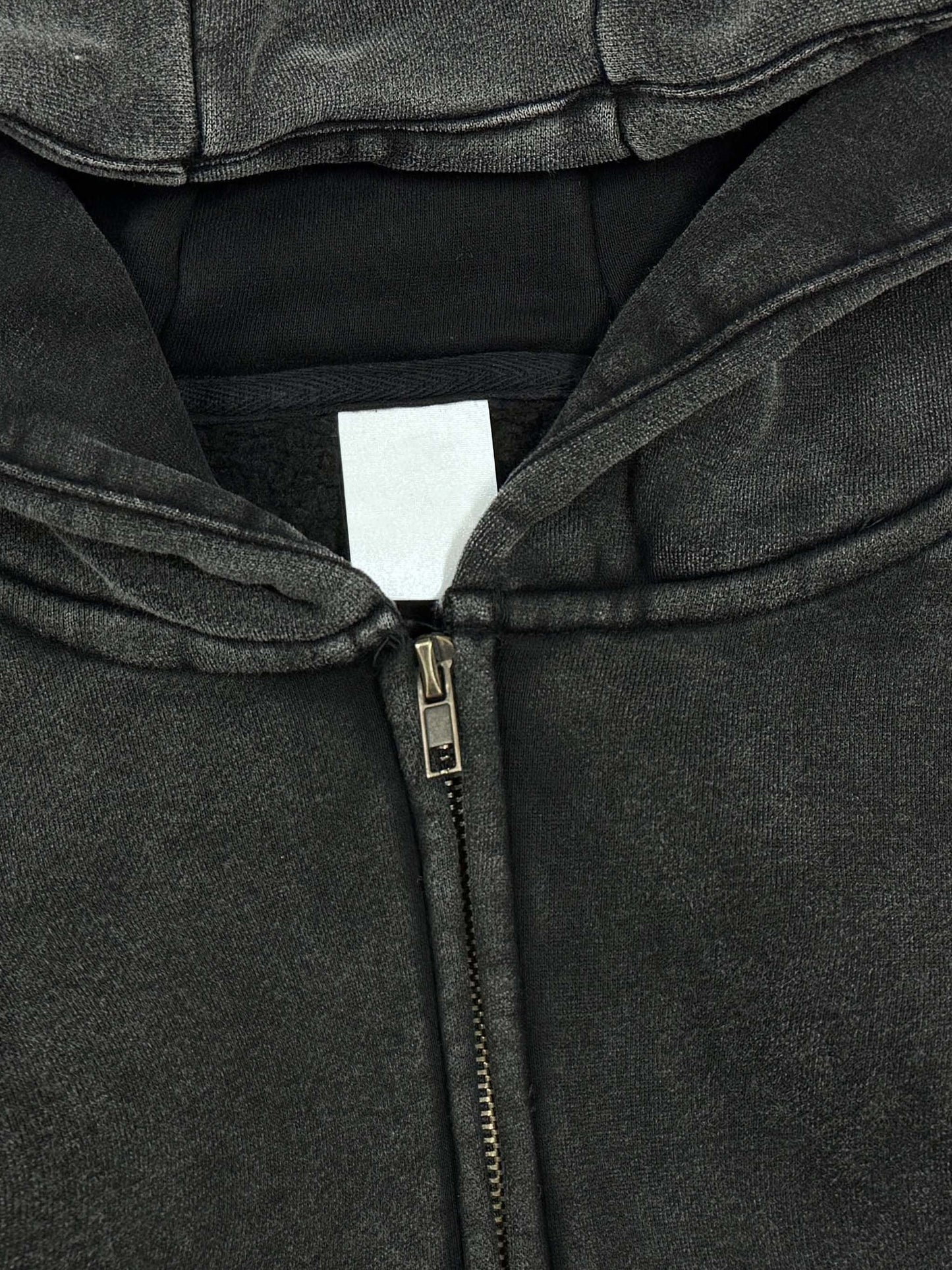 Say Cheese - Streetwear Acid Washed Zip Fleece Hoodie Jacket - 360 GMS